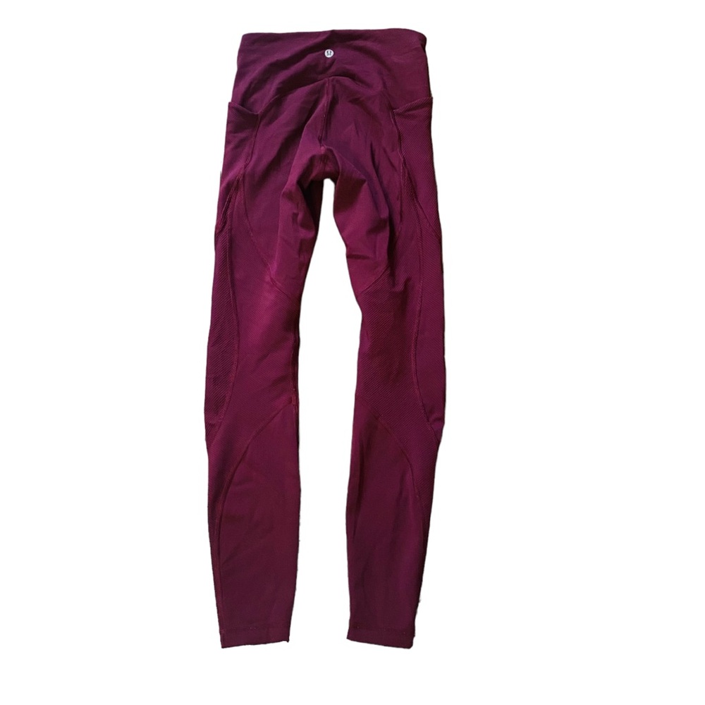 Lululemon On Repeat 7/8 Tight Leggings Eggplant Purple - Picture 4 of 9
